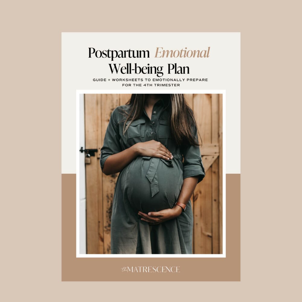 Postpartum Emotional Well-Being Guide with Worksheets and checklists