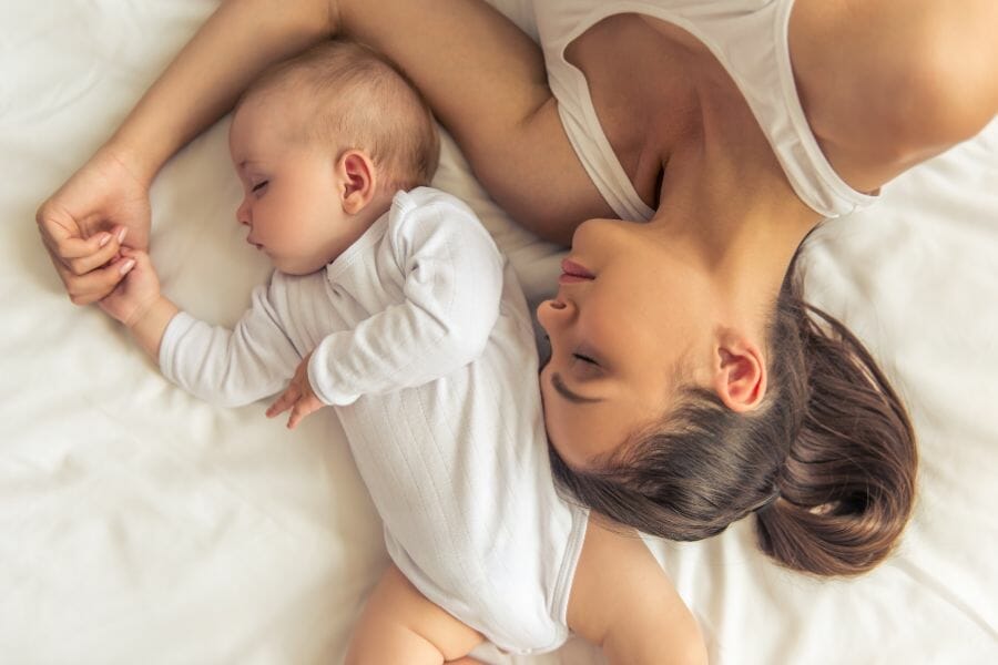 mother and newborn during postpartum
